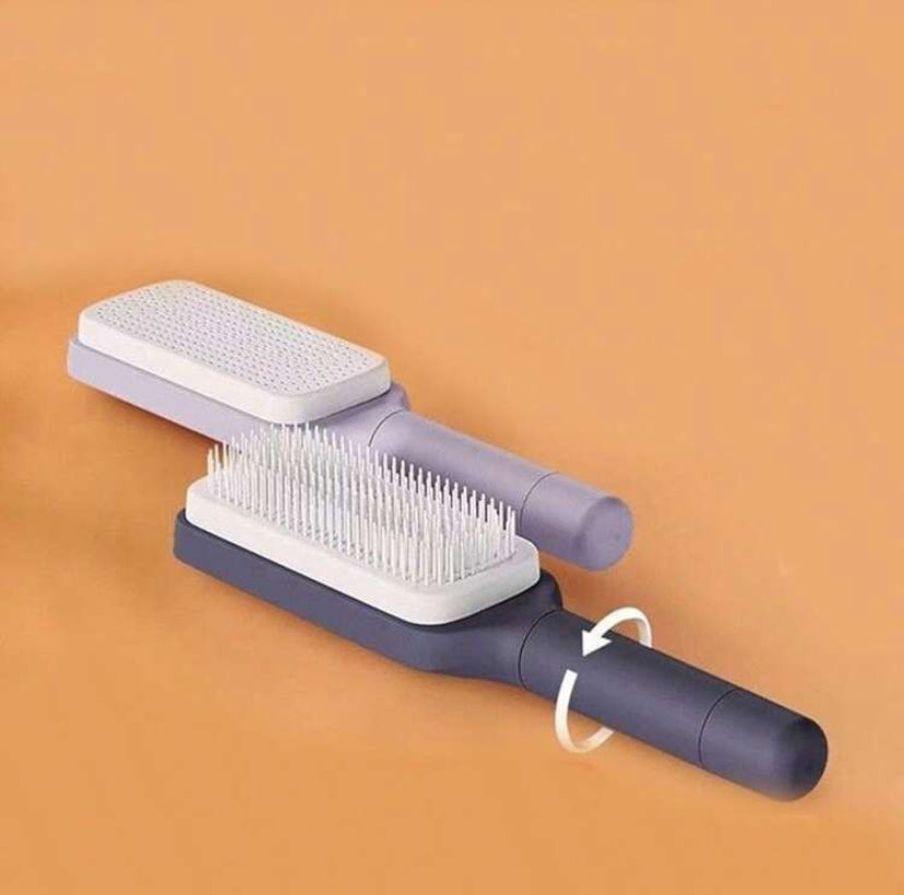 Macaron Color Anti-Static Hair Brush – Gentle Detangling, Scalp Massage & Travel-Friendly”