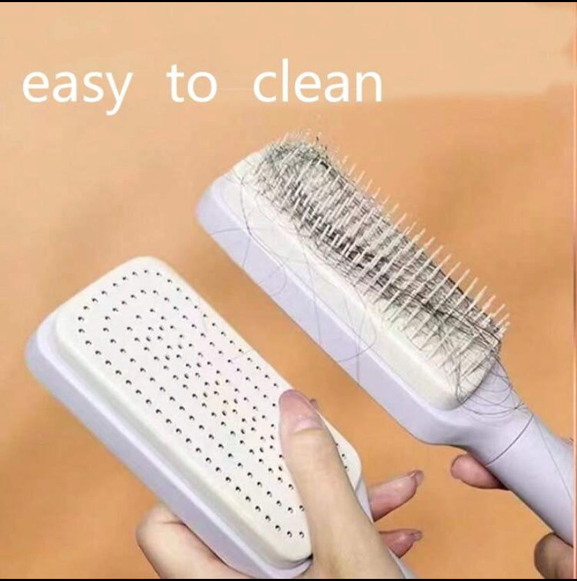 Macaron Color Anti-Static Hair Brush – Gentle Detangling, Scalp Massage & Travel-Friendly”